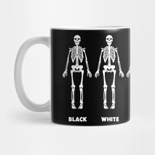 Black white Gay Straight Pirate Mug